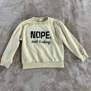 Shein Kids Yellow Sweatshirt 110